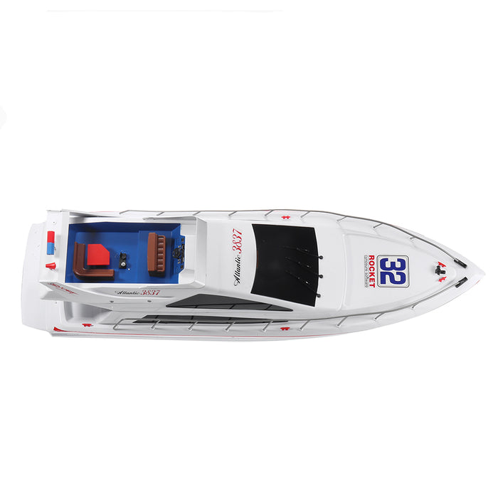 Heng Long 3837 2.4G RC Boat Double Motors High Speed Racing Ship Model Toys