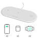 Bakeey 3 In 1 Wireless Charger Fast Wireless Charging Pad Earbuds Charger Watch Charger For Qi-enabled Smart Phones For iPhone XS 11 Pro Apple Watch Series 1 2 3 4 5 Apple AirPods Pro