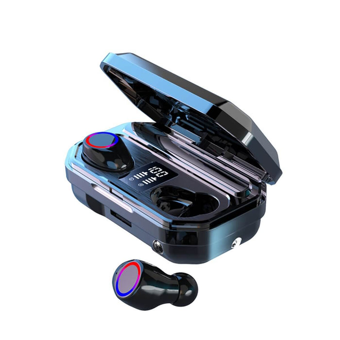Mini Dual bluetooth LED Power Display HiFi TWS In-ear Earphone Wireless Stereo Sport Waterproof Headphones with Charging Case