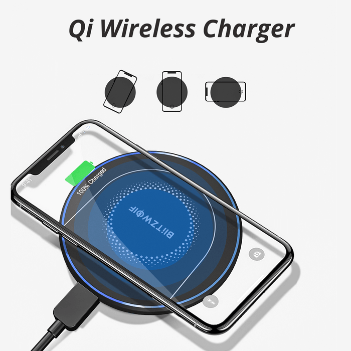 BlitzWolf® BW-FWC7 15W 10W 7.5W 5W Wireless Charger Fast Wireless Charging Pad For Qi-enabled Smart Phones for iPhone 11 SE 2020 For Samsung Galaxy Note 20 Ultra Huawei P40 Pro Mi10