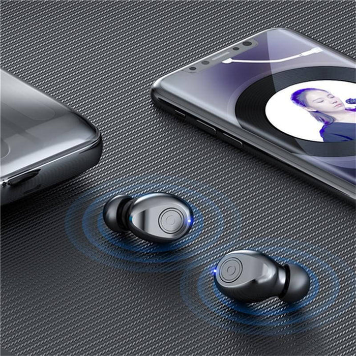 F9 TWS bluetooth 5.0 Graphene Earphone Stereo Digital Display Wireless Headset With 1200mAh Power Bank