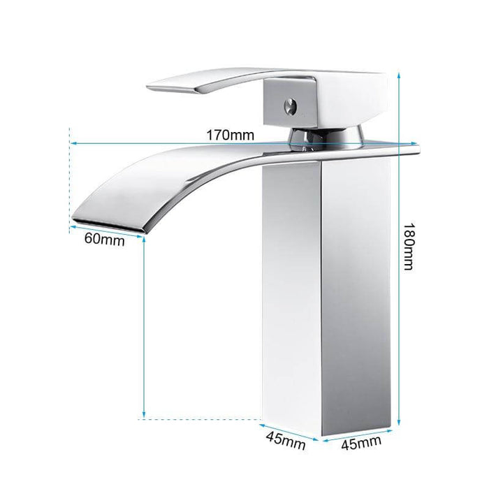 Solid Brass Chrome Plated Waterfall Faucet