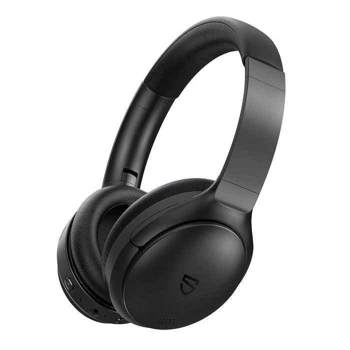 SOUNDPEATS Active Noise Cancelling Headphones - 40hr Battery & Bluetooth 5.0 with Dual Active Noise Cancelling & Protective Bag