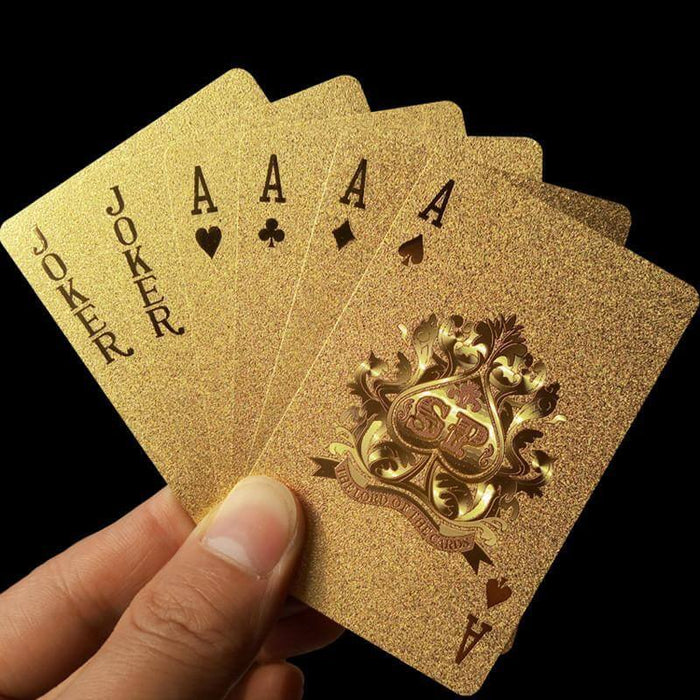 High Quality Gold Foil Deck of Playing Cards